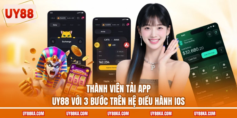 Tải App UY88 Tại Link Chính Chủ Trên Thiết Bị IOS/ANDROID 2 Thành viên tải app UY88 với 3 bước trên hệ điều hành iOS